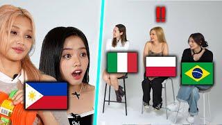 People Try to Speak Tagalog For the First Time Italia U.S Brazil Korea Poland..