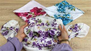 3 Super Recycling Ideas Youve Never Seen With Unused Old Torn Scarves