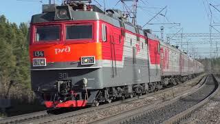 TRAINS OF RUSSIA IN SUNNY DAYS ON THE TRANS-SIBERIAN RAILWAY