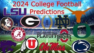 My 2024 College Football Predictions