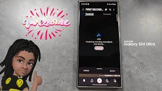 AI Voice Recording Feature on the Samsung S24 Ultra