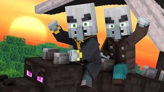 Villager vs Pillager Life Winter War 3 - Alien Being Minecraft Animation