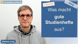 Was macht gute Studienhefte aus und unterscheidet sie von Fachbüchern?