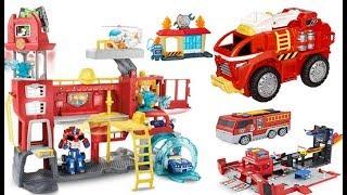 TRANSFORMERS RESCUE BOTS GRIFFIN ROCK FIREHOUSE FAST LANE FIRE TRUCK RESCUE BOTS ELECTRONIC MOBILE