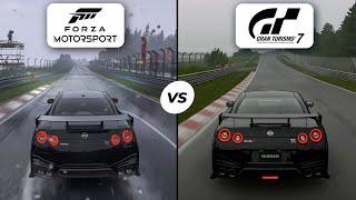 Forza Motorsport VS GT7  Xbox Series X vs PS5  Rain in Nordschleife Graphics Comparison 4K 60FPS
