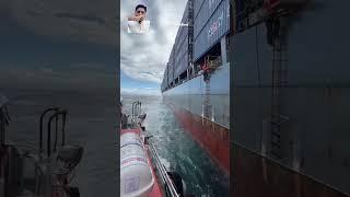 Pilot Boarding At sea #merchantnavy #shipping