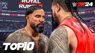 WWE 2K24 Top 10 Royal Rumble 2024 Moments