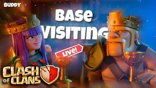 LIVE BASE VISITING WAR ATTACKS #CLASHOFCLANS #live #coc