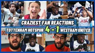 Spurs Fans Crazy Reaction To Tottenham 4 - 1 West Ham  20242025 Premier League