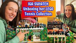 IGA SWIATEK UNBOXING HER LEGO TENNIS COLLECTION