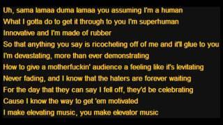 RAP GOD FAST PART Lyrics 