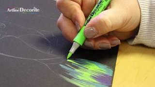 Artline Decorite  Parrot  Layering & Blending Technique