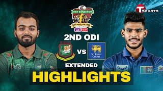 Extended Highlights  Bangladesh vs Sri Lanka  2nd ODI  T Sports