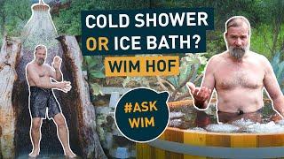 Cold Shower VS Ice Bath Which one is better? #AskWim