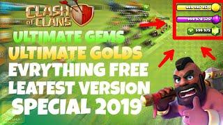 Clash of clans hack mod leatest Apk  2019 special  .