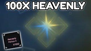Using 100 HEAVENLY POTION 2 in SOLS RNG... LUCKIEST VIDEO EVER