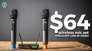 $64 Wireless Mic Set  Review of the Bietrun UHF Wireless mic set Discount in video