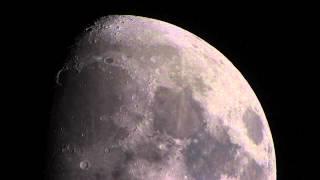 Moon Luna Live Through Orion XT8 with Pentax KX DSLR