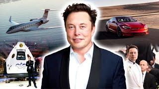 Essa é a vida luxuosa de Elon Musk o homem mais rico do mundo mansões carros fortuna..