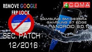 New Update Samsung Galaxy S7 Edge US Cellular Google Account Bypass  SM-G935R4  APL1  6.0.1