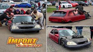 Low Car Limbo EXTREME Import Face-Off Ohio 2023 with lowest Civic in the World vs ALL