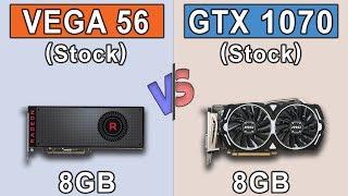 RX Vega 56 vs GTX 1070  New Games Benchmarks