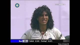 Ricky Ponting vs Ishant Sharma  India vs Australia 1st Test 2008