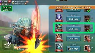 Limited Challenge Barbaric Journey Stage 4 Challenge - Lords Mobile  Without Rose Knight Clear
