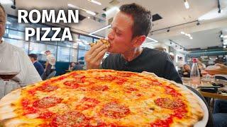 Extra Crispy Roman Pizza  Eating at One of the Highest Rated Pizzerias in Rome Italy