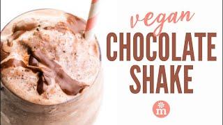 Creamy Vegan Chocolate Milkshake Recipe - Only 5 Ingredients