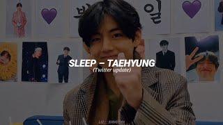 Sleep – Taehyung Letra Español