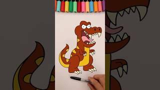 How to draw a Dinosaur