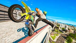 CRAZIEST REAL LIFE BIKE STUNTS GTA 5 Stunts & Fails