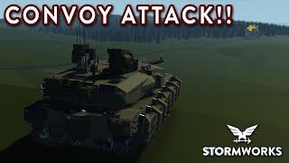 MBT MK7 Convoy Attack - Search & Destroy Weapons DLC - Stormworks