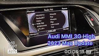 Обновление Карт Навигации Audi  MMI 3G High  6.36.0  Audi A4 B8  Карты 2023  Maps update