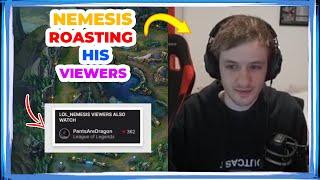 Nemesis ROASTING His Viewers for Watching PantsAreDragon 