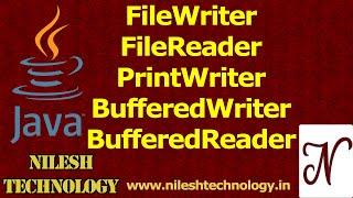 Java FileWriter  FileReader  PrintWriter  BufferedWriter  BufferedReader