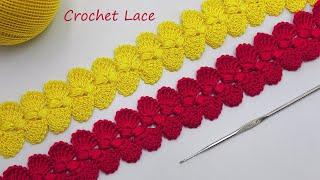 Super Easy Ribbon Lace Crochet Based. Crochet  for beginners.