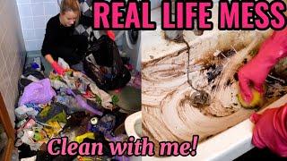 EXTREME ALL DAY CLEAN FOR FREE  Messy house cleaning motivation 