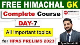 Himachal GK  Complete Course  Topic-wise  Quick Revision  Day 7  Art and Architecture Part-1