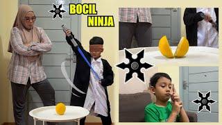 Azufi Jadi Ninja dan Samurai Lucu  Ibu Jadi Korbannya