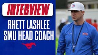 Rhett Lashlee reviews first day of SMU football fall camp early returns on how the Mustangs look