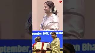 Jyothika receives National Award  SURYAs Reaction ️ #shorts #tollywood  Gossip Adda