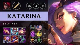 Katarina Mid vs Corki Triple Kill Legendary - NA Challenger Patch 14.17