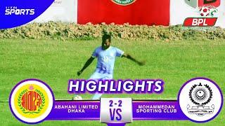 Abahani Limited Dhaka VS Mohammedan Sporting Club Full Match Highlights  Bangladesh Premier League