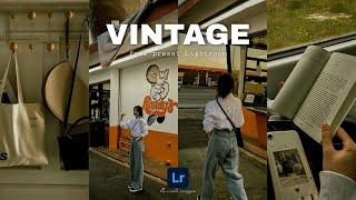 Vintage Preset Lightroom  Preset 90s Free DNG & XMP