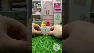 Miniature Kitchen Tiny Bear Bottle 01 #minikitchen #tinykitchen #dollhouse