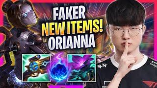 FAKER TRIES ORIANNA WITH NEW ITEMS - T1 Faker Plays Orianna MID vs Azir  Season 2024