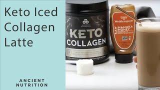 Iced Collagen Latte with Manuka Honey  Ancient Nutrition