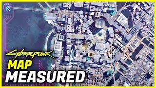Cyberpunk 2077 Map Size MEASURED in game & comparison with GTA 5  Witcher 3